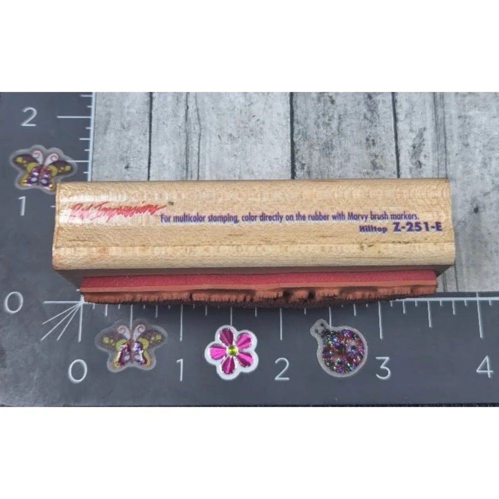 Rubber Stampede Grassy Hilltop Z251E Landscape Rubber Stamp Wood #P64